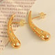 EH794 White Diamond Gold Earrings Picture4